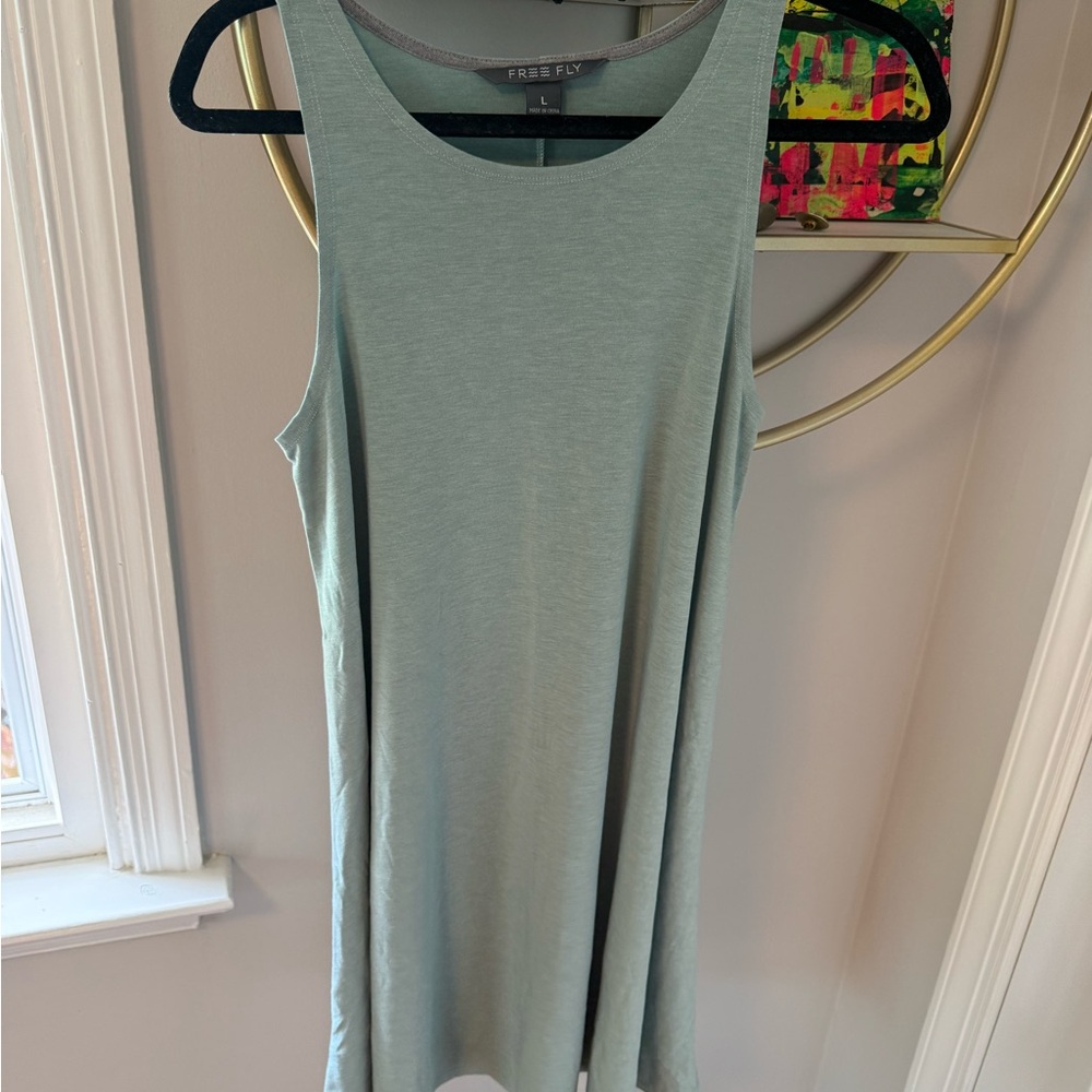 Free Fly Women's Light Green Bamboo Sleeveless Dress